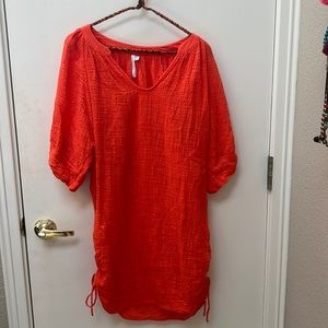 Red /orange swimsuit coverup
